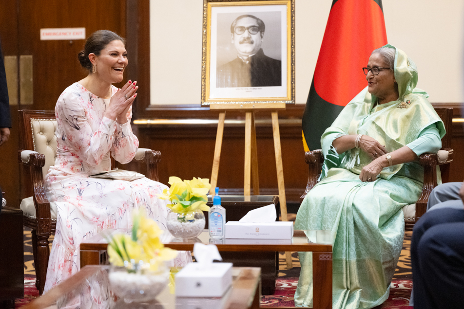 Kronprinsessan i möte med Bangladesh premiärminister